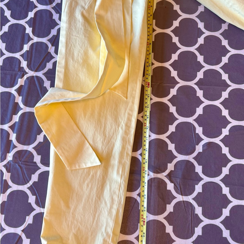 Antonio Melani Light Yellow Pants with Bow Size 10 NWOT - Picture 8 of 8